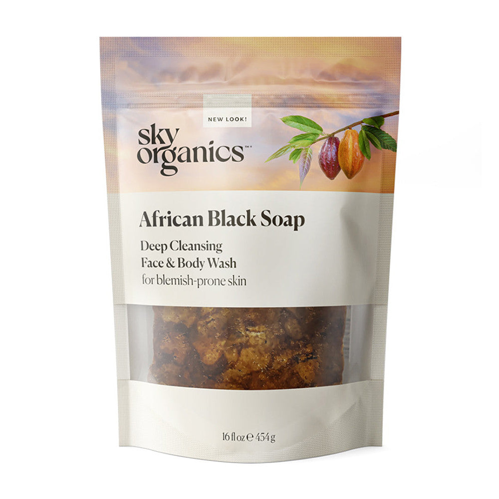 Sky Organics All Natural African Black Soap, 16 Oz